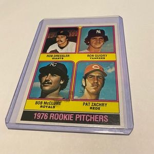 Ron Guidry 1976 Rookie Pitchers Topps Baseball Card